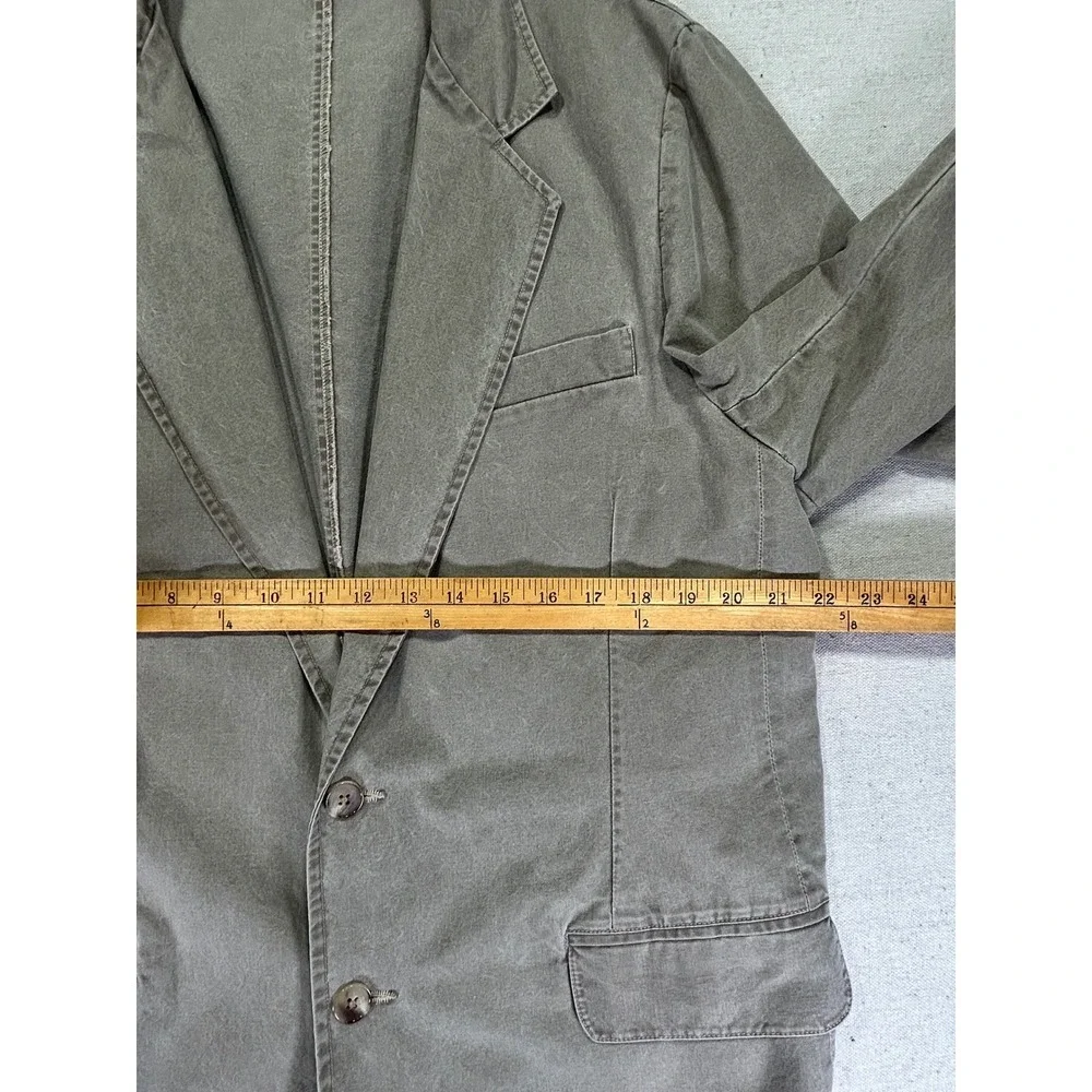 Vintage L.L. Bean Men's 44 Light‎ Khaki Canvas Field Blazer Sport Coat Jacket